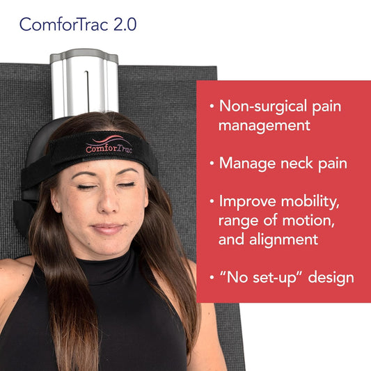 Deluxe Home Cervical Traction Kit 2.0, Neck Therapy, Discomfort Relief, Relieve Cervicalgia, Degeneration of Disc, Spondylosis, and More, Carrying Case Included
