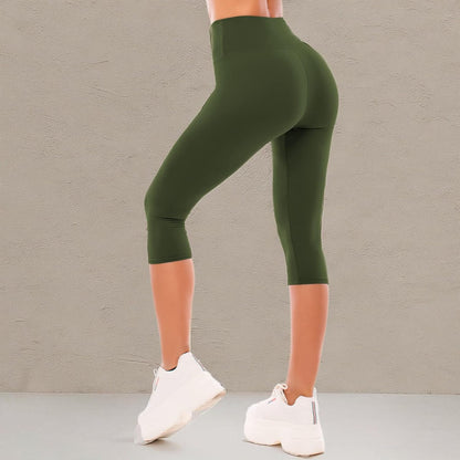 High Waisted Leggings for Women - Full Length Capri Buttery Soft Yoga Pants for Workout Athletic - Colors B