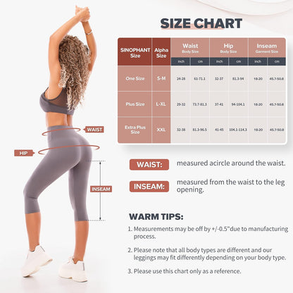 High Waisted Leggings for Women - Full Length Capri Buttery Soft Yoga Pants for Workout Athletic - Colors B