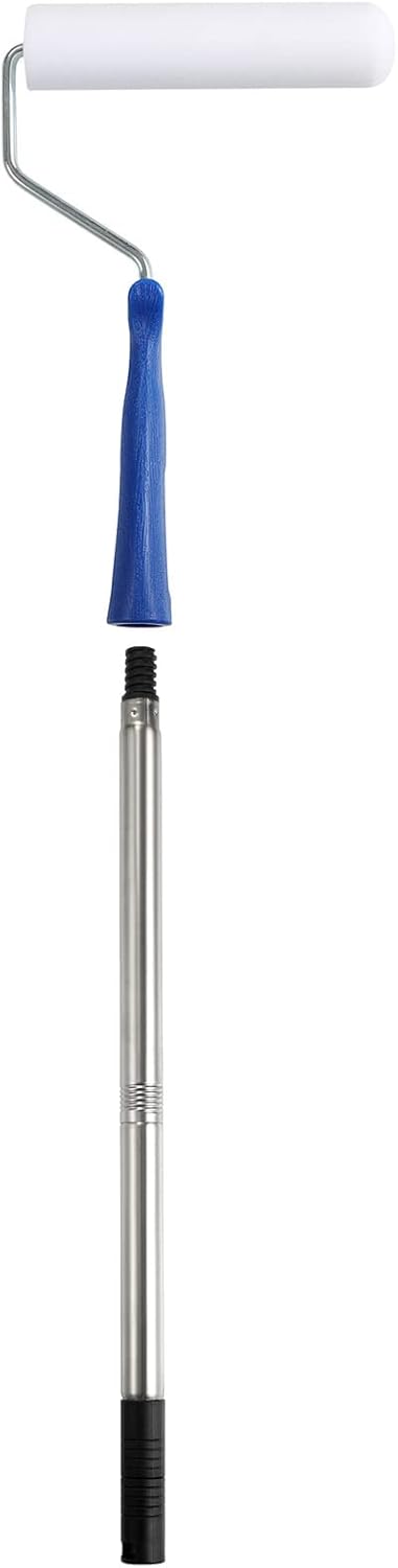 Foam Paint Roller, 2 Inch Mini Paint Roller Kit with High-Density Foam Roller Refills *6, Paint Tray, and Roller Handle, Small Sponge Paint Roller for Touch-ups and Smooth Finishes