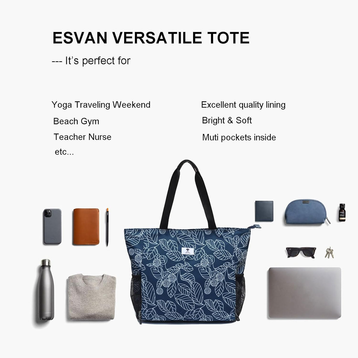 Yoga Mat Bag Yoga Tote Carrier Shoulder Bag Carryall Tote for Office,Yoga,Pilates,Travel,Beach and Gym