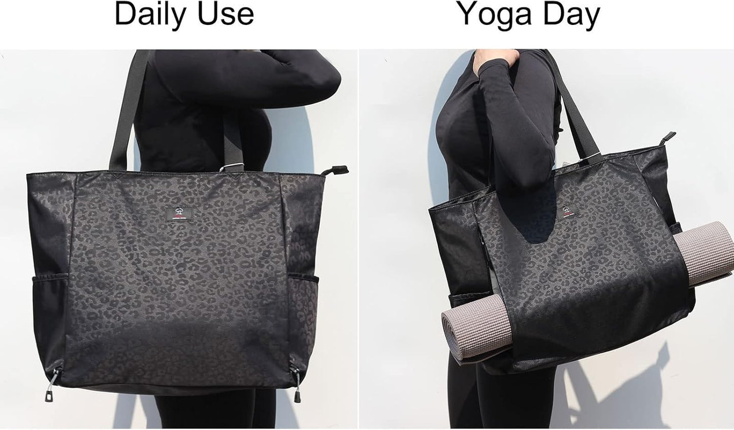 Yoga Mat Bag Yoga Tote Carrier Shoulder Bag Carryall Tote for Office,Yoga,Pilates,Travel,Beach and Gym