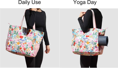 Yoga Mat Bag Yoga Tote Carrier Shoulder Bag Carryall Tote for Office,Yoga,Pilates,Travel,Beach and Gym