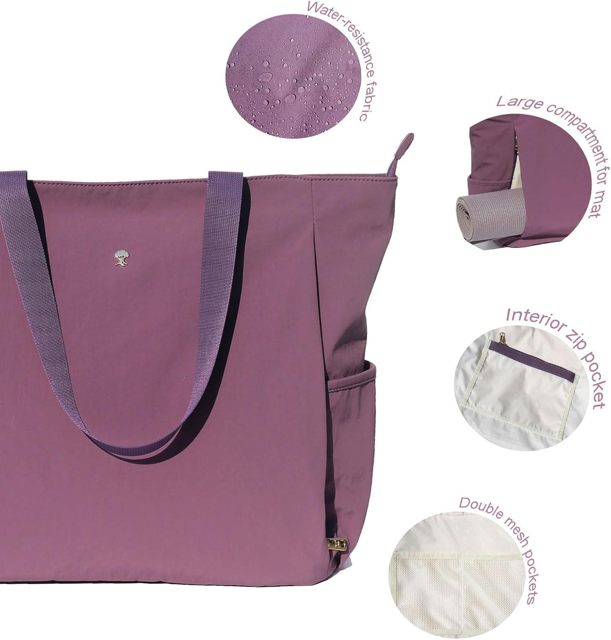 Yoga Mat Bag Yoga Tote Carrier Shoulder Bag Carryall Tote for Office,Yoga,Pilates,Travel,Beach and Gym