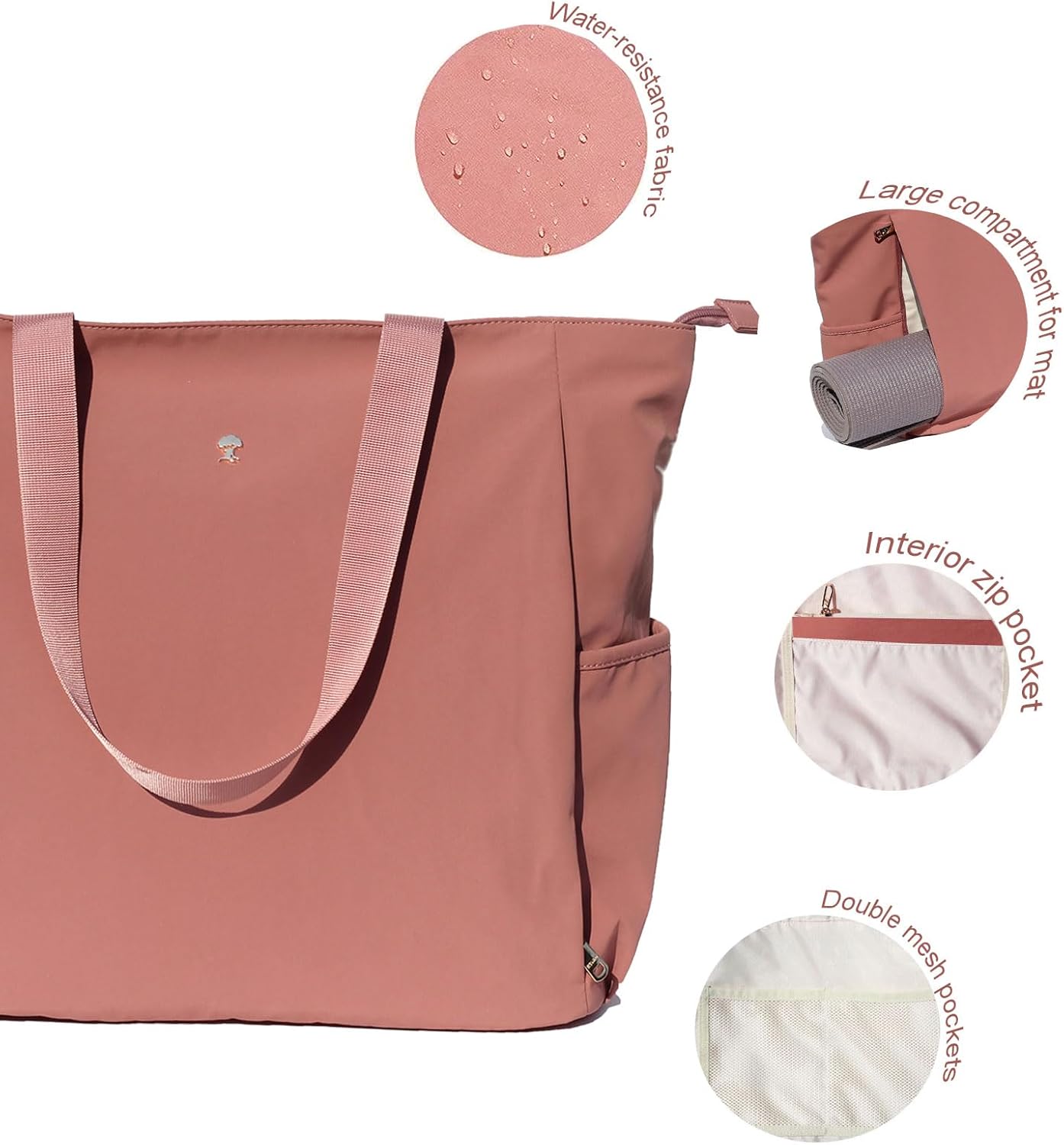Yoga Mat Bag Yoga Tote Carrier Shoulder Bag Carryall Tote for Office,Yoga,Pilates,Travel,Beach and Gym