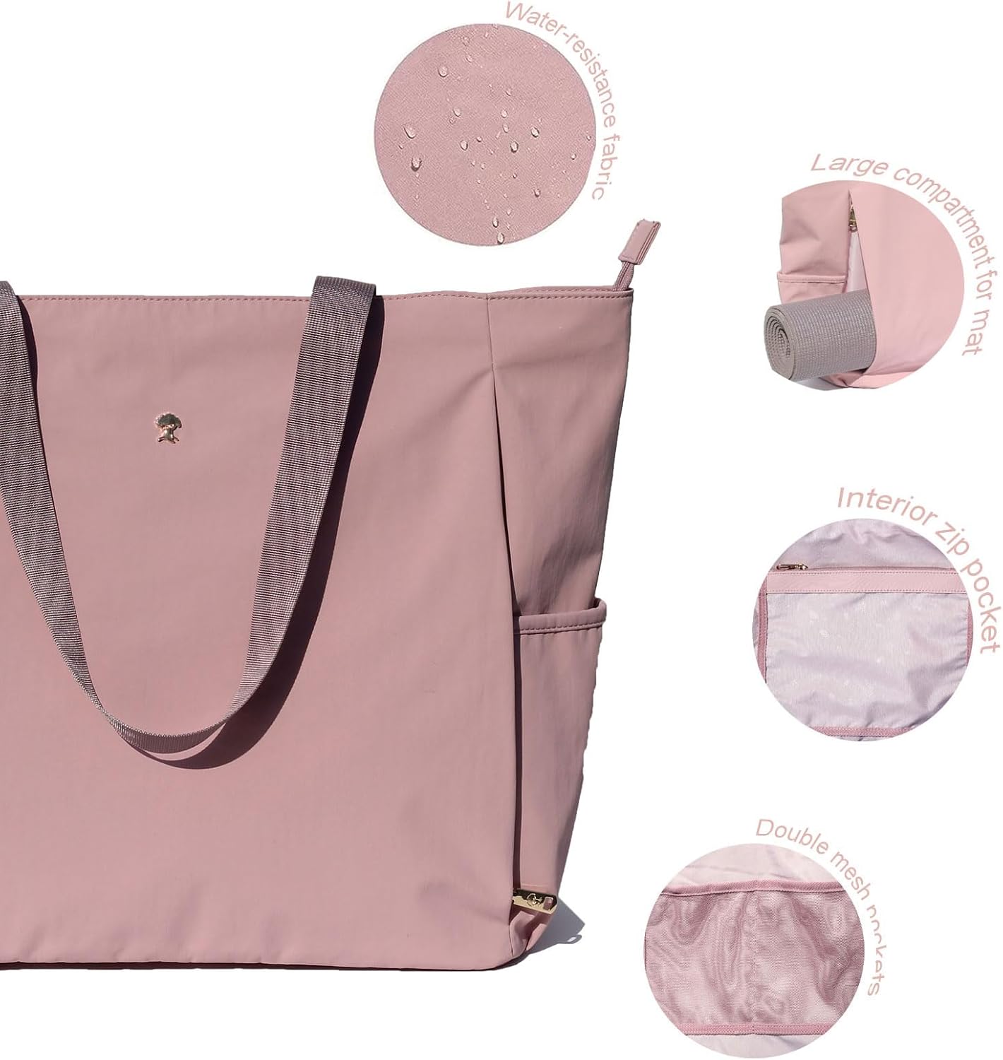 Yoga Mat Bag Yoga Tote Carrier Shoulder Bag Carryall Tote for Office,Yoga,Pilates,Travel,Beach and Gym