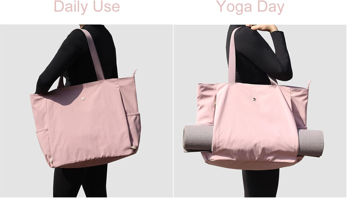 Yoga Mat Bag Yoga Tote Carrier Shoulder Bag Carryall Tote for Office,Yoga,Pilates,Travel,Beach and Gym