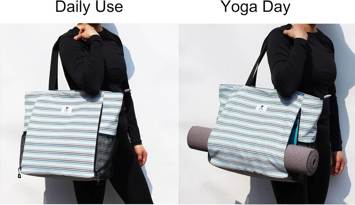 Yoga Mat Bag Yoga Tote Carrier Shoulder Bag Carryall Tote for Office,Yoga,Pilates,Travel,Beach and Gym