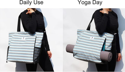 Yoga Mat Bag Yoga Tote Carrier Shoulder Bag Carryall Tote for Office,Yoga,Pilates,Travel,Beach and Gym