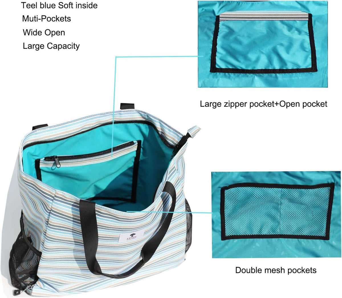 Yoga Mat Bag Yoga Tote Carrier Shoulder Bag Carryall Tote for Office,Yoga,Pilates,Travel,Beach and Gym