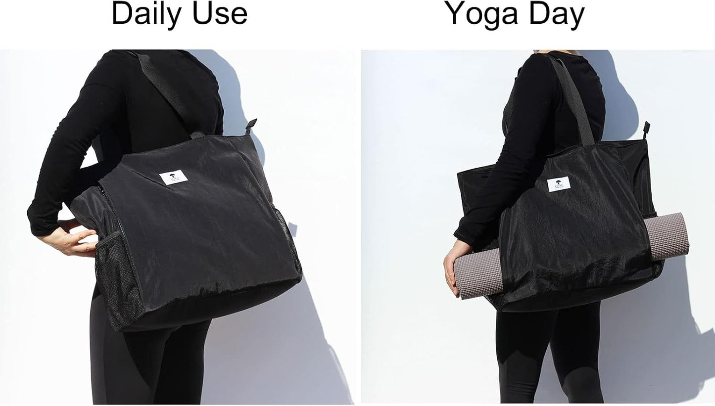 Yoga Mat Bag Yoga Tote Carrier Shoulder Bag Carryall Tote for Office,Yoga,Pilates,Travel,Beach and Gym