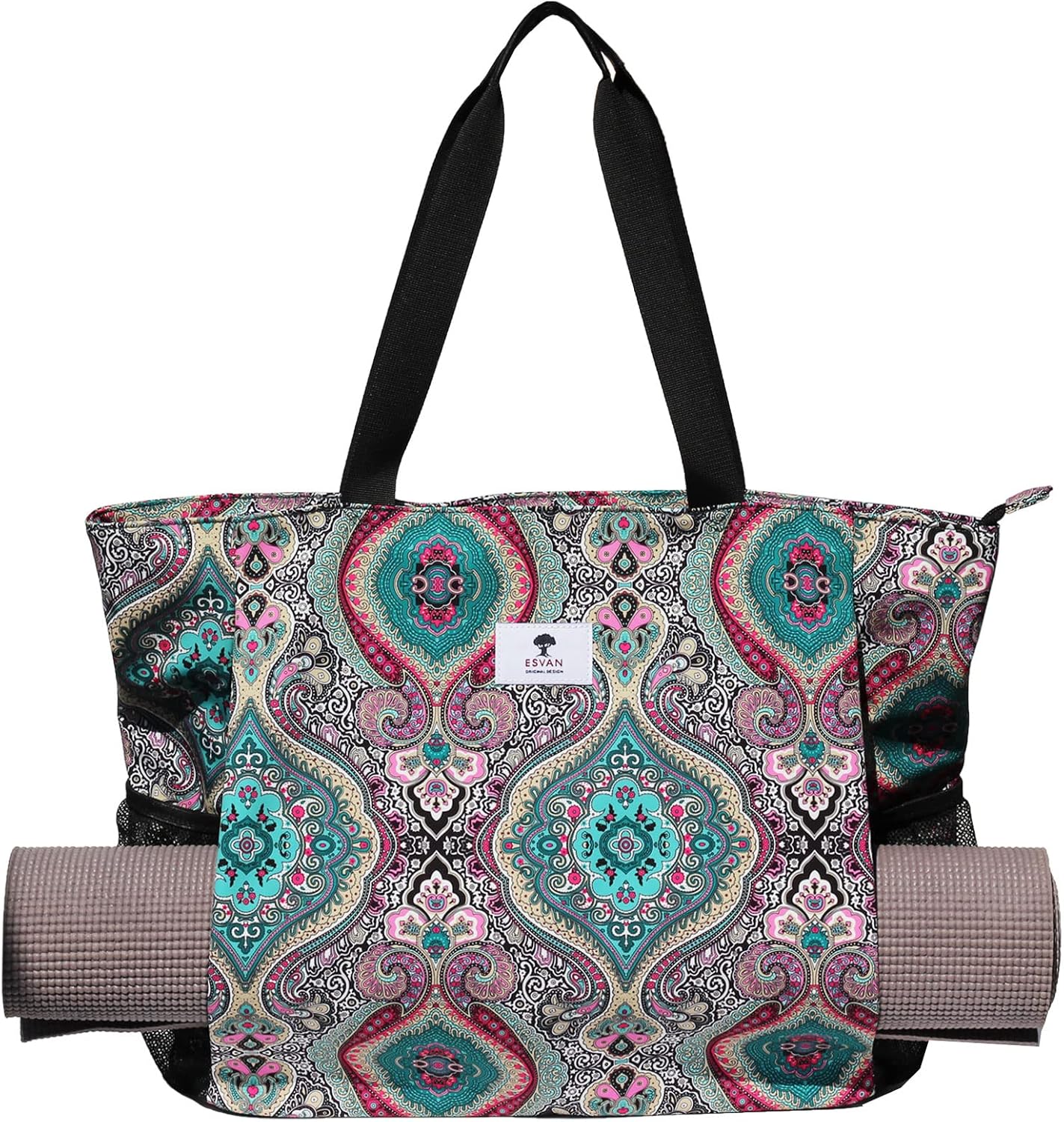 Yoga Mat Bag Yoga Tote Carrier Shoulder Bag Carryall Tote for Office,Yoga,Pilates,Travel,Beach and Gym