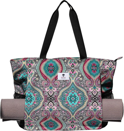 Yoga Mat Bag Yoga Tote Carrier Shoulder Bag Carryall Tote for Office,Yoga,Pilates,Travel,Beach and Gym