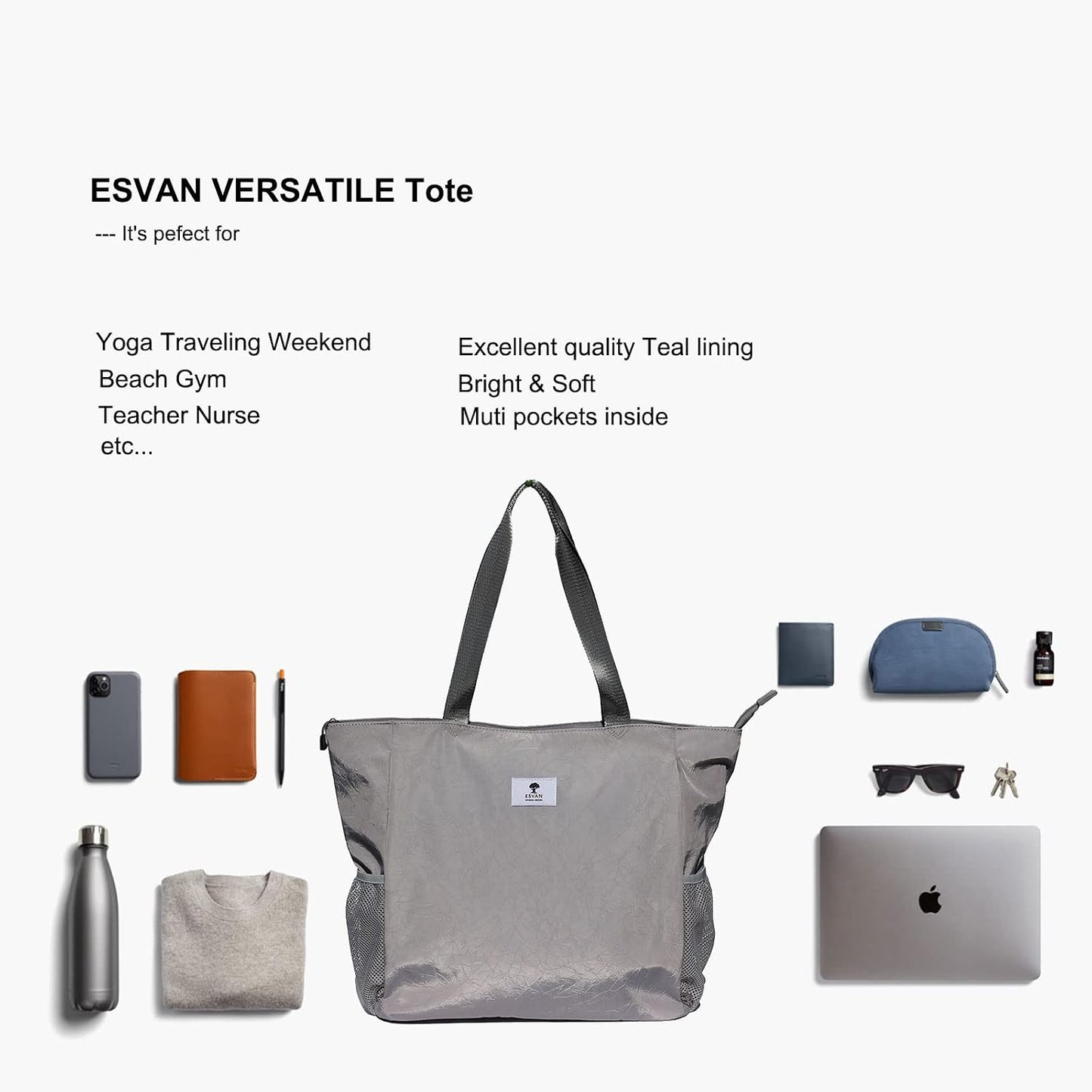 Yoga Mat Bag Yoga Tote Carrier Shoulder Bag Carryall Tote for Office,Yoga,Pilates,Travel,Beach and Gym