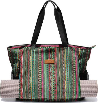 Yoga Mat Bag Yoga Tote Carrier Shoulder Bag Carryall Tote for Office,Yoga,Pilates,Travel,Beach and Gym