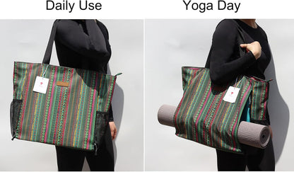Yoga Mat Bag Yoga Tote Carrier Shoulder Bag Carryall Tote for Office,Yoga,Pilates,Travel,Beach and Gym