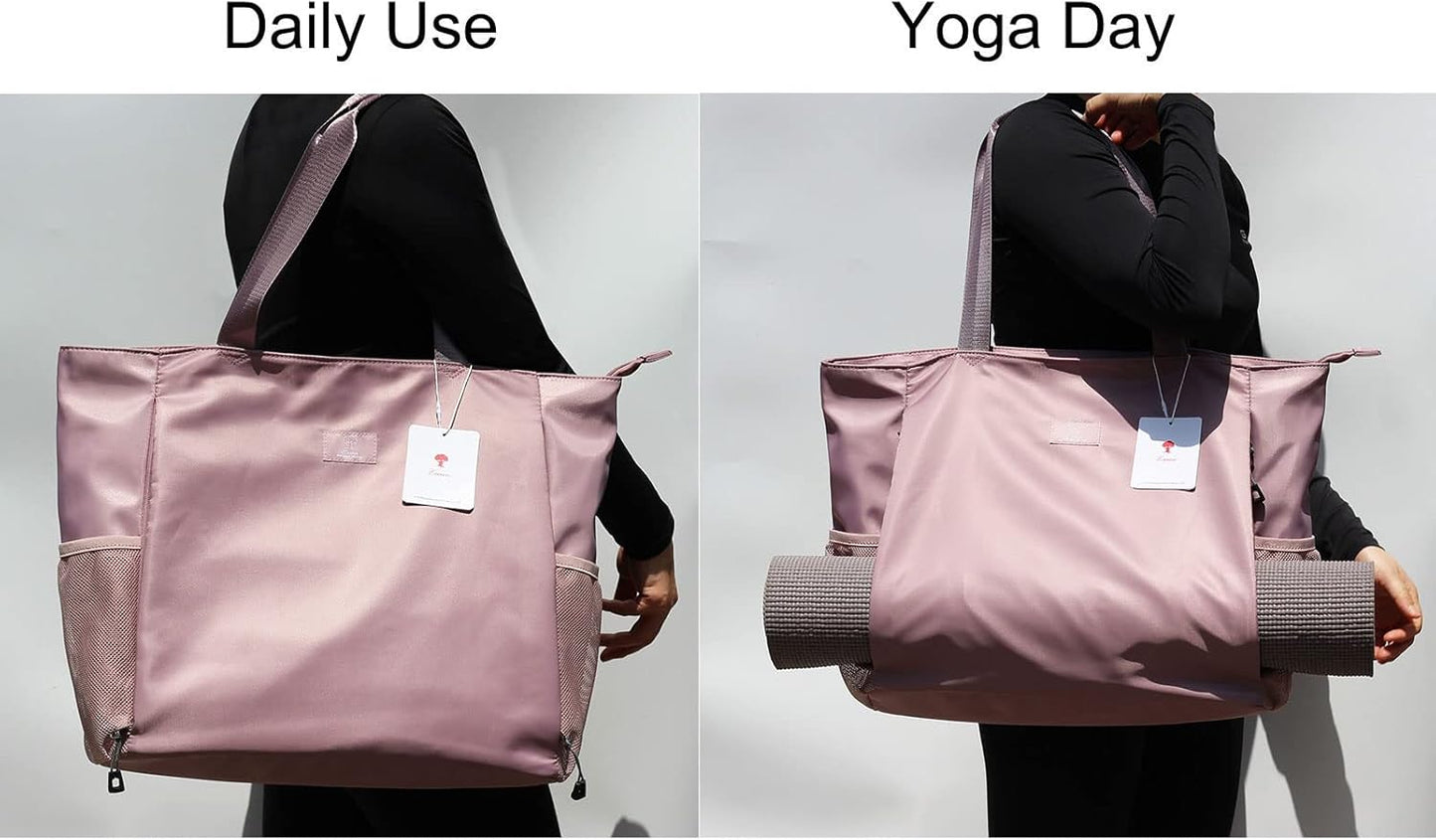 Yoga Mat Bag Yoga Tote Carrier Shoulder Bag Carryall Tote for Office,Yoga,Pilates,Travel,Beach and Gym