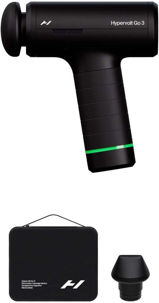 Hypervolt Go 3 Percussion Massage Gun Lightweight with Carry Case