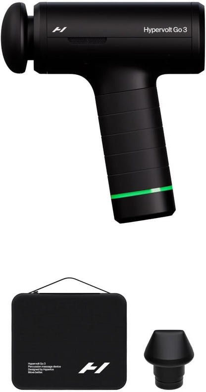 Hypervolt Go 3 Percussion Massage Gun Lightweight with Carry Case