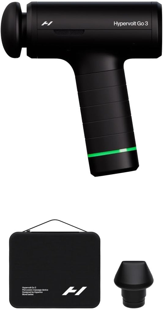Hypervolt Go 3 Percussion Massage Gun Lightweight with Carry Case