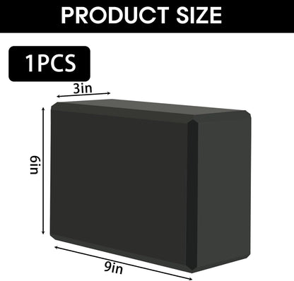 Yoga Block - Supportive Latex-Free Eva Foam - Soft Non-Slip Surface with Beveled Edges for Yoga, Pilates, Meditation - Yoga Accessories for Stability, Balance, Deepen Stretches