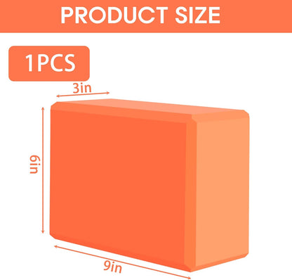 Yoga Block - Supportive Latex-Free Eva Foam - Soft Non-Slip Surface with Beveled Edges for Yoga, Pilates, Meditation - Yoga Accessories for Stability, Balance, Deepen Stretches