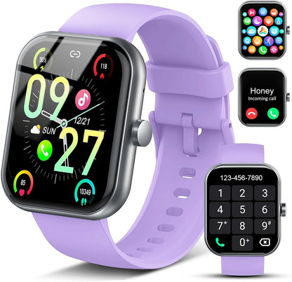 Smart Watch for Men Women (Answer/Make Call), 1.83" HD Touchscreen Fitness Tracker, 110+ Sport Modes, Fitness Watch with Heart Rate/Sleep Monitor/Step, IP68 Waterproof Smartwatch for iPhone Android