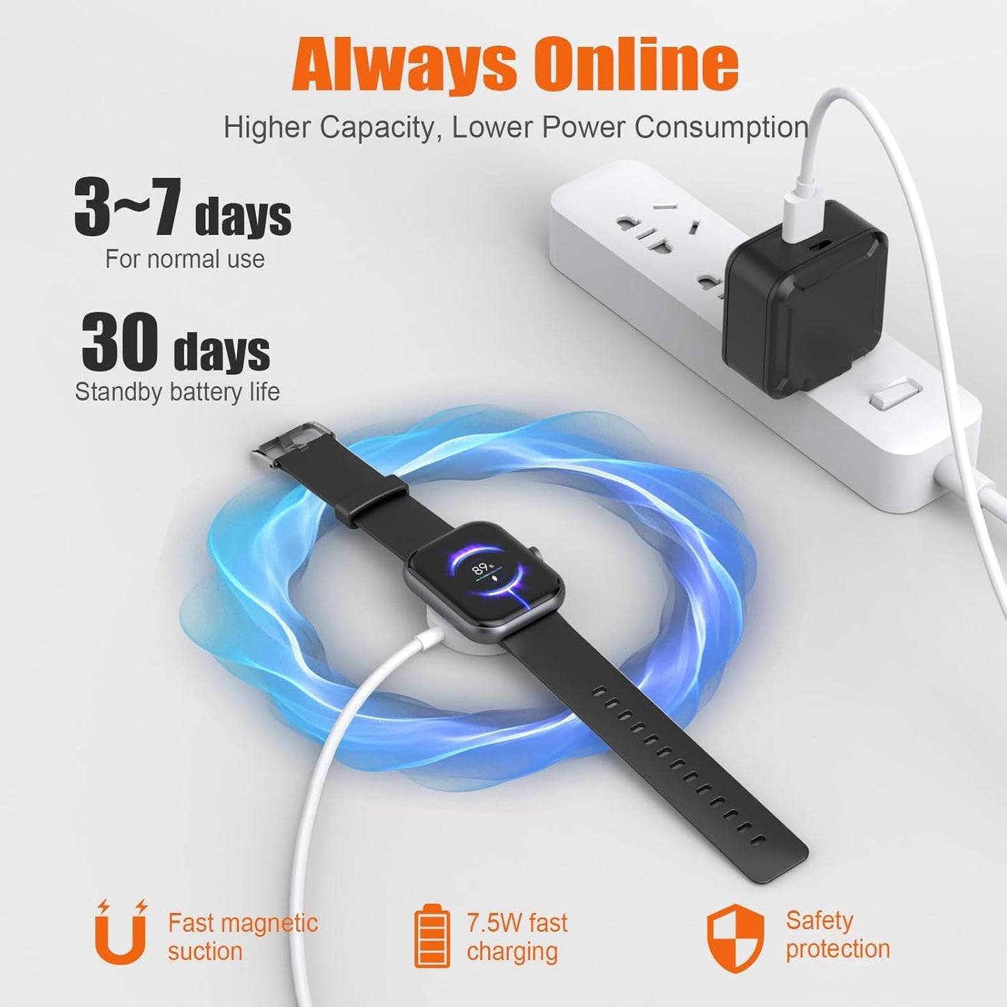 Smart Watch for Men Women (Answer/Make Call), 1.83" HD Touchscreen Fitness Tracker, 110+ Sport Modes, Fitness Watch with Heart Rate/Sleep Monitor/Step, IP68 Waterproof Smartwatch for iPhone Android
