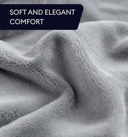 Electric Heating Pad for Back Pain & Cramps Relief, Electric Throw, Self Care Gifts for Women, Heating Pad for Neck & Shoulder, Machine Washable Microplush, Auto Shut Off (12"x24", Tabby Gray)