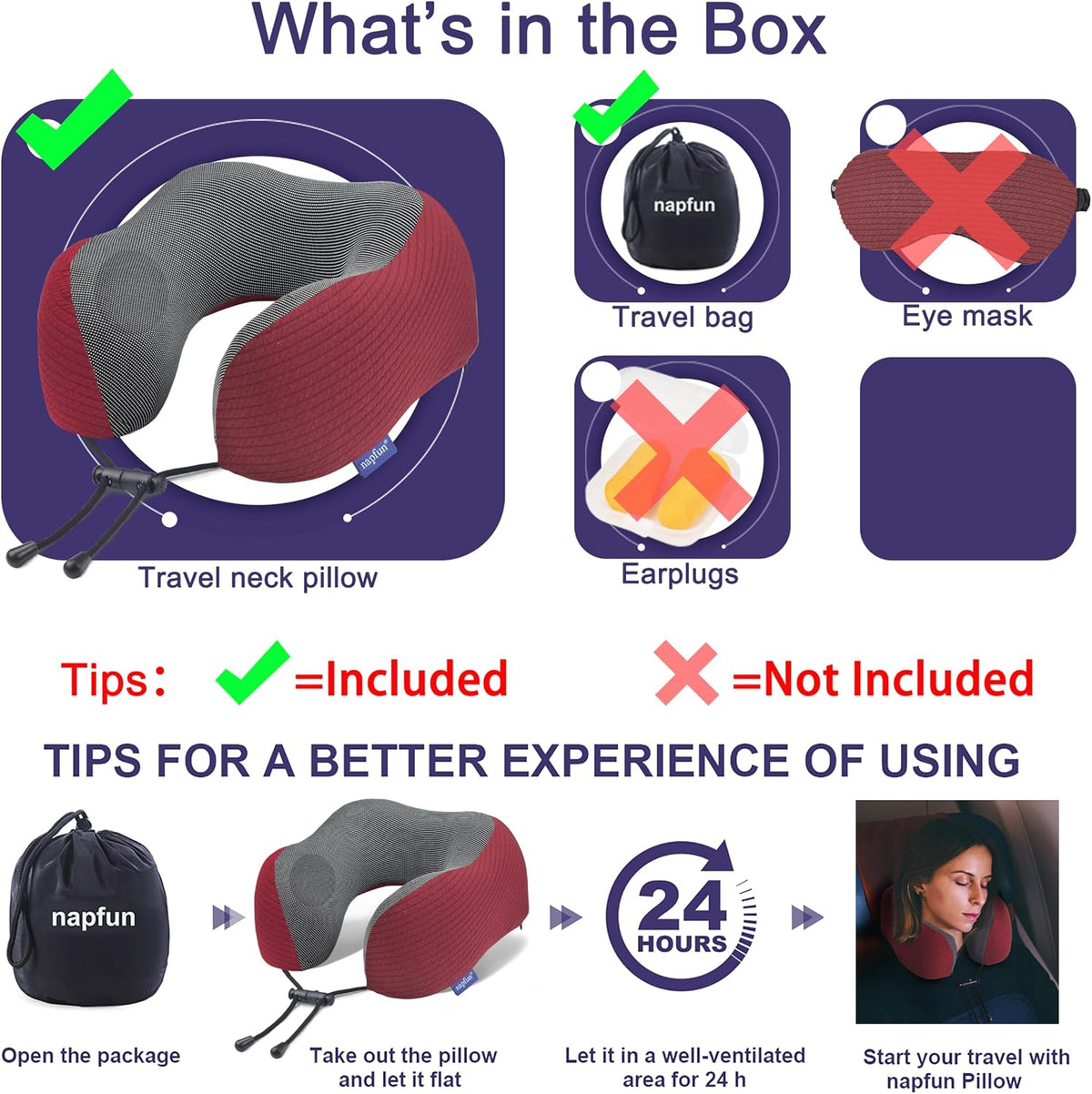Neck Pillow for Traveling, Upgraded Travel Neck Pillow for Airplane 100% Pure Memory Foam Travel Pillow for Flight Headrest Sleep, Portable Plane Accessories, Light Grey