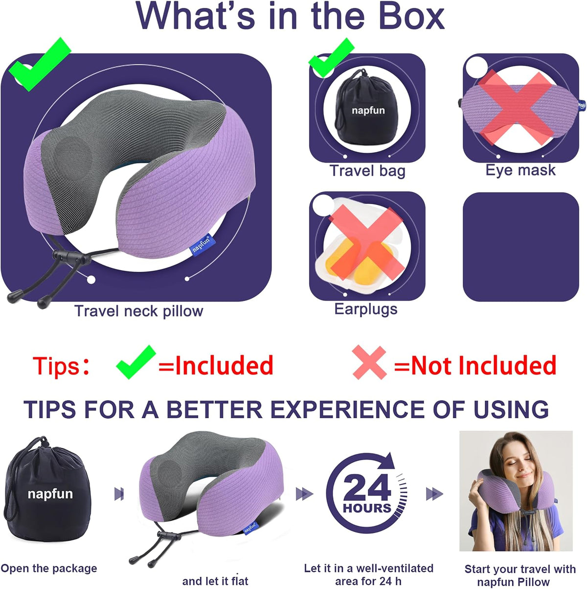 Neck Pillow for Traveling, Upgraded Travel Neck Pillow for Airplane 100% Pure Memory Foam Travel Pillow for Flight Headrest Sleep, Portable Plane Accessories, Light Grey