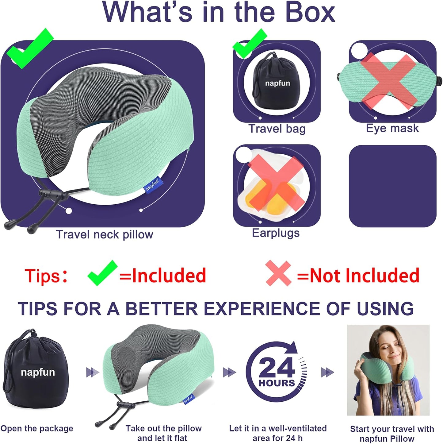 Neck Pillow for Traveling, Upgraded Travel Neck Pillow for Airplane 100% Pure Memory Foam Travel Pillow for Flight Headrest Sleep, Portable Plane Accessories, Light Grey