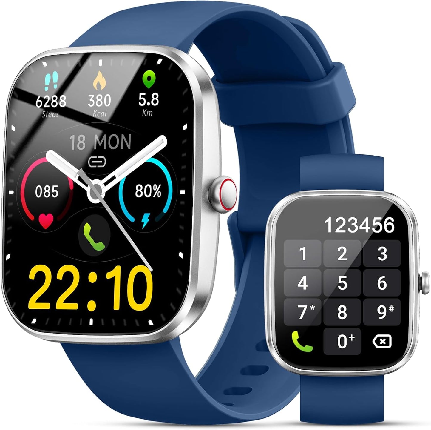 Smart Watch for Men Women (Answer/Make Call), 2026 New 1.91" HD SmartWatch, Fitness Watch with 120+ Sport Modes, IP68 Waterproof, Pedometer, Heart Rate/Sleep Monitor, Activity Tracker for Android iOS
