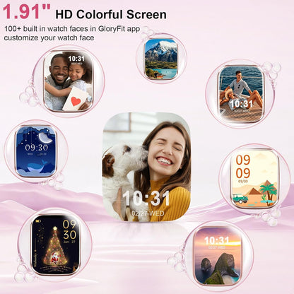 Smart Watch for Men Women (Answer/Make Call), 2026 New 1.91" HD SmartWatch, Fitness Watch with 120+ Sport Modes, IP68 Waterproof, Pedometer, Heart Rate/Sleep Monitor, Activity Tracker for Android iOS