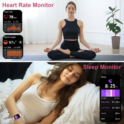 Smart Watch for Men Women (Answer/Make Call), 2026 New 1.91" HD SmartWatch, Fitness Watch with 120+ Sport Modes, IP68 Waterproof, Pedometer, Heart Rate/Sleep Monitor, Activity Tracker for Android iOS