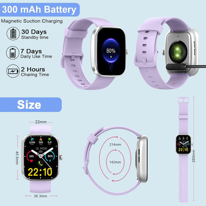 Smart Watch for Men Women (Answer/Make Call), 2026 New 1.91" HD SmartWatch, Fitness Watch with 120+ Sport Modes, IP68 Waterproof, Pedometer, Heart Rate/Sleep Monitor, Activity Tracker for Android iOS