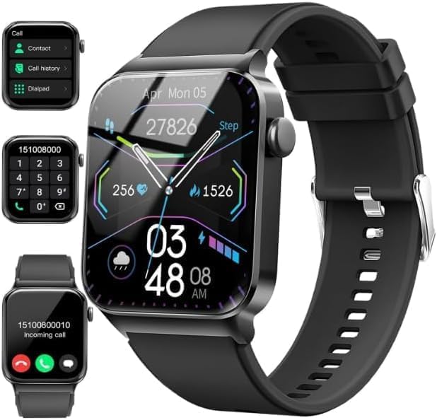 Smart Watch for Men Women (Answer/Make Call), 2026 New 1.91" HD SmartWatch, Fitness Watch with 120+ Sport Modes, IP68 Waterproof, Pedometer, Heart Rate/Sleep Monitor, Activity Tracker for Android iOS