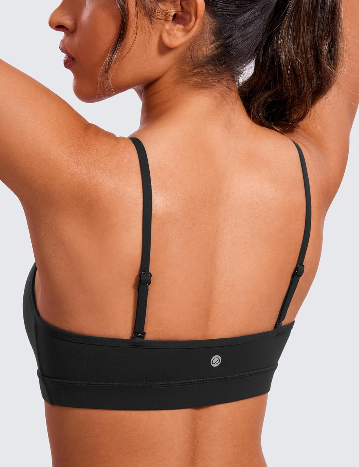 Butterluxe V Neck Sports Bras | Light Support, Removable Pads, Yoga, Extremely Soft, Square Back, Adjustable Spaghetti Straps, for Women