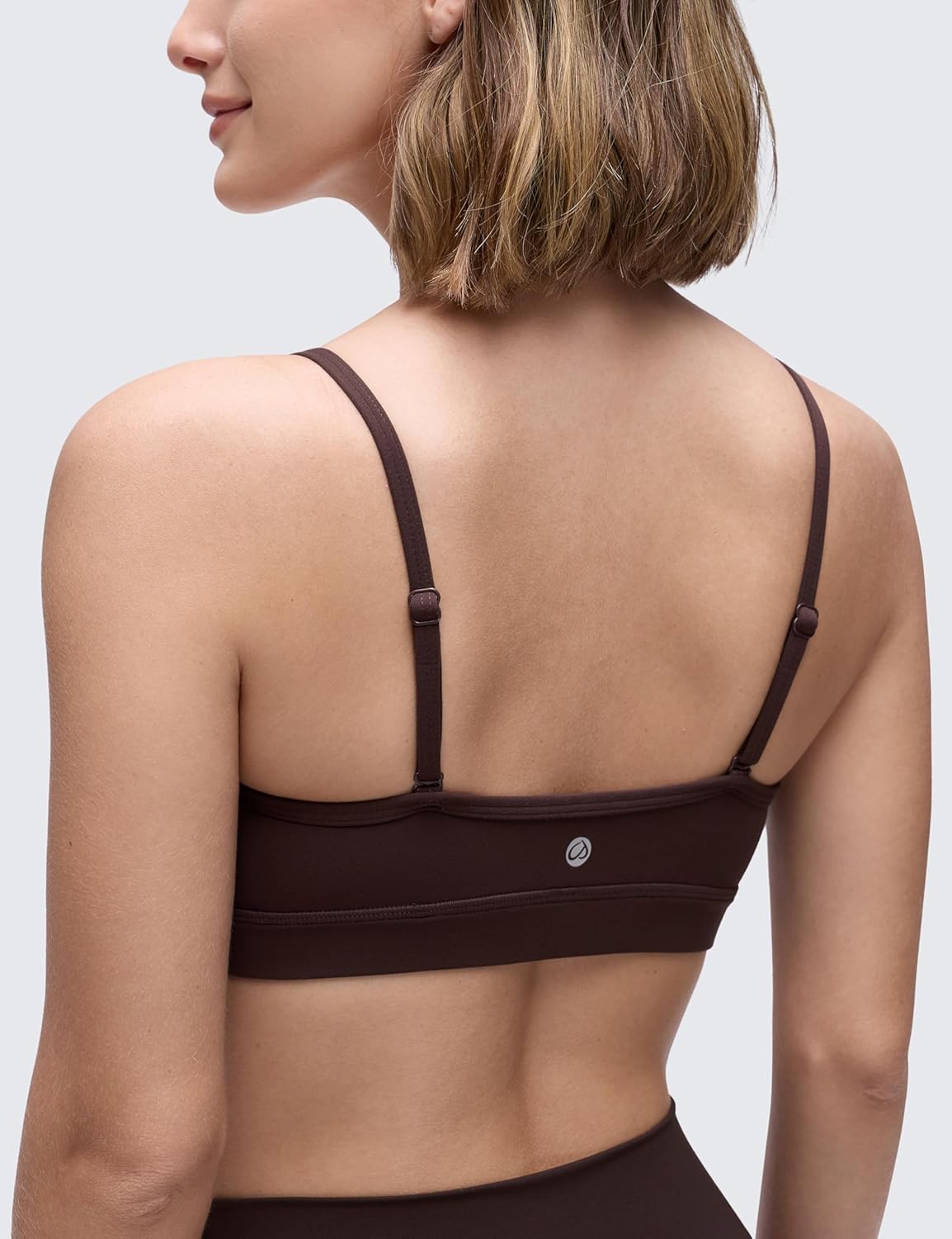 Butterluxe V Neck Sports Bras | Light Support, Removable Pads, Yoga, Extremely Soft, Square Back, Adjustable Spaghetti Straps, for Women