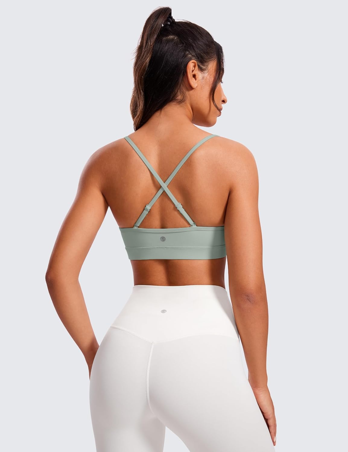 Butterluxe V Neck Sports Bras | Light Support, Removable Pads, Yoga, Extremely Soft, Square Back, Adjustable Spaghetti Straps, for Women