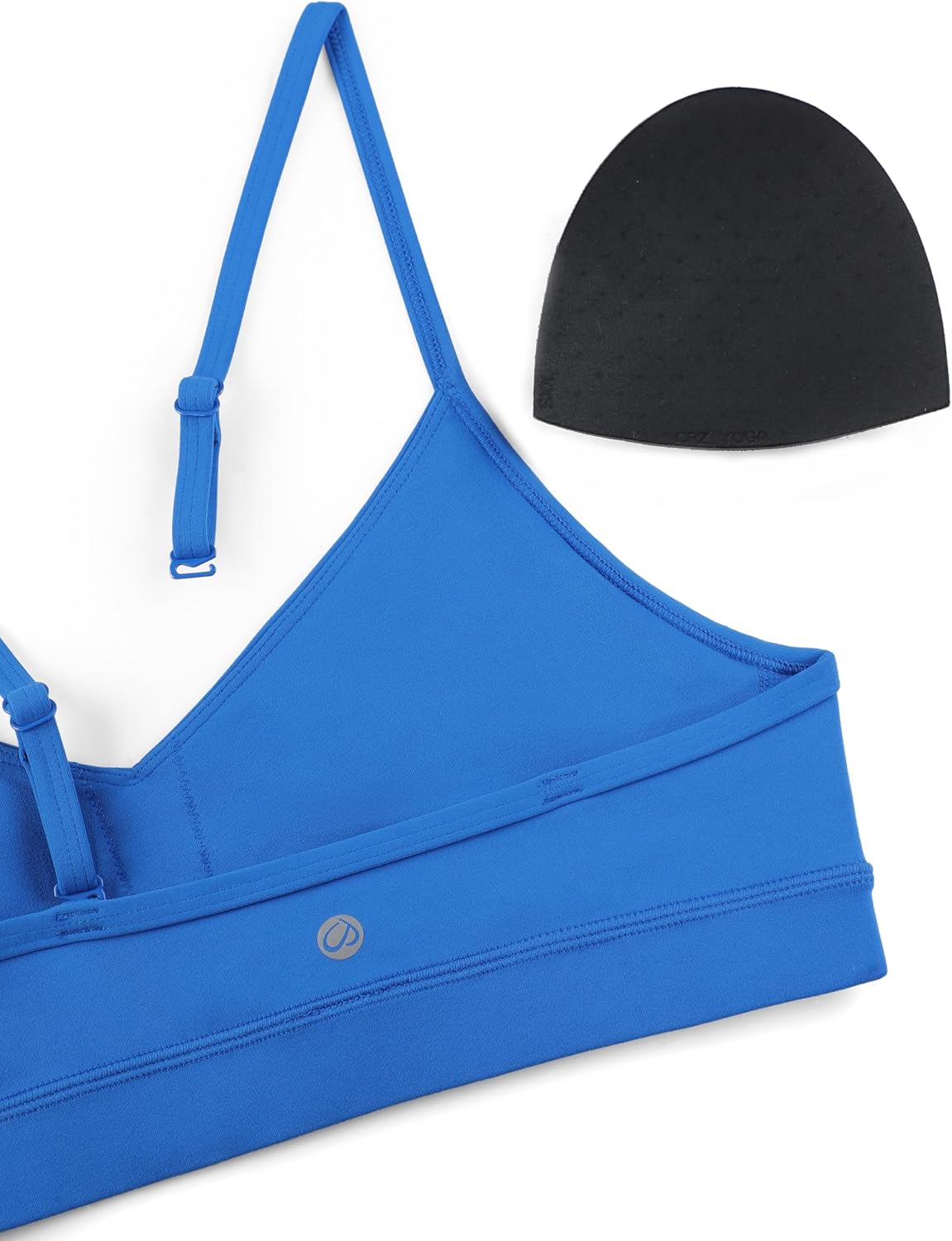 Butterluxe V Neck Sports Bras | Light Support, Removable Pads, Yoga, Extremely Soft, Square Back, Adjustable Spaghetti Straps, for Women