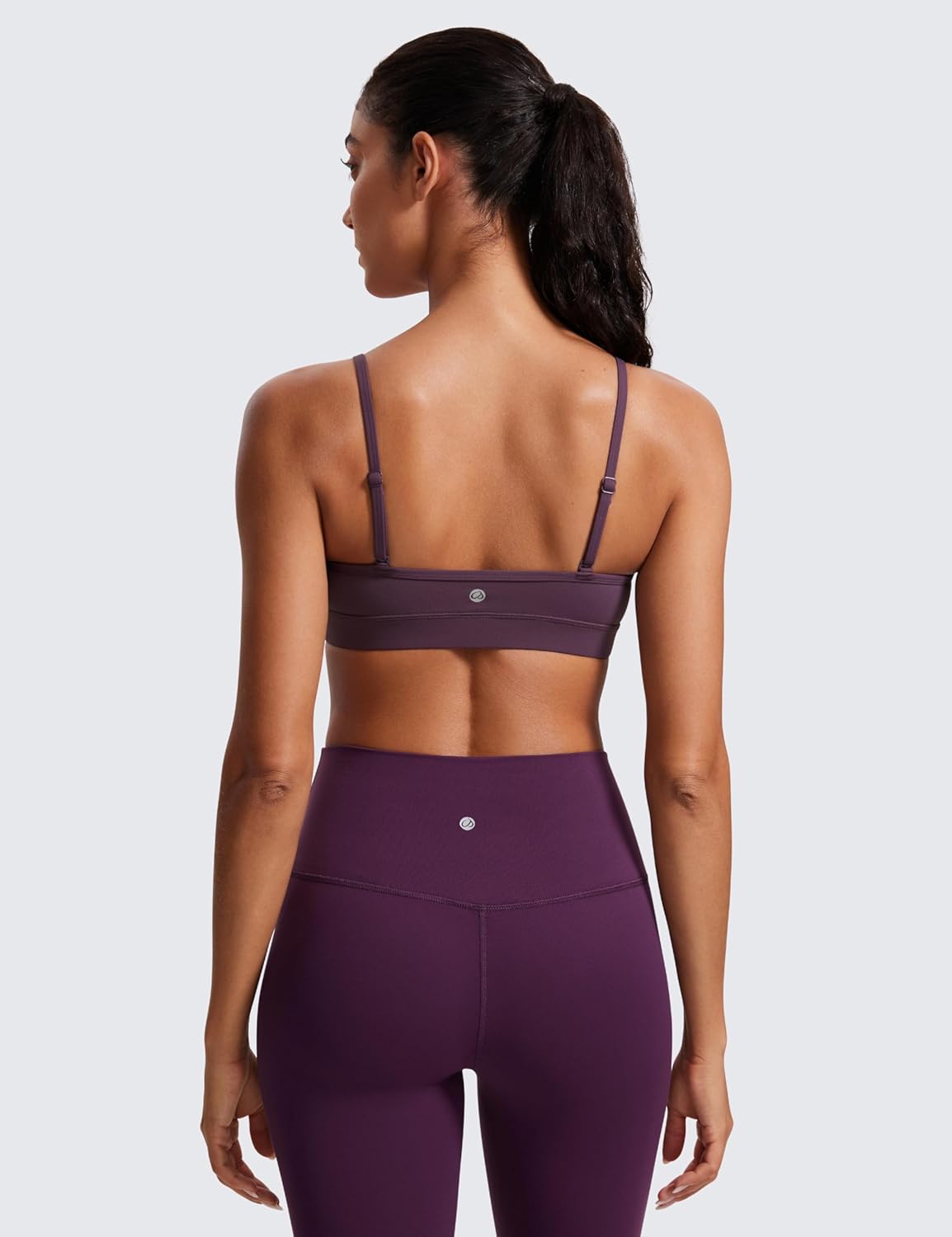 Butterluxe V Neck Sports Bras | Light Support, Removable Pads, Yoga, Extremely Soft, Square Back, Adjustable Spaghetti Straps, for Women