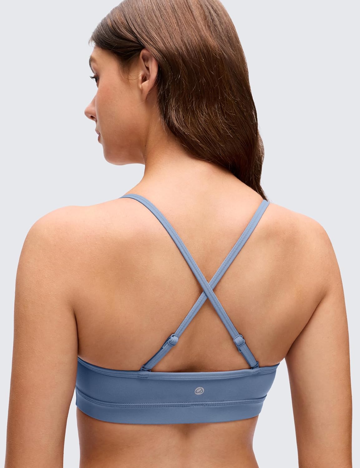 Butterluxe V Neck Sports Bras | Light Support, Removable Pads, Yoga, Extremely Soft, Square Back, Adjustable Spaghetti Straps, for Women