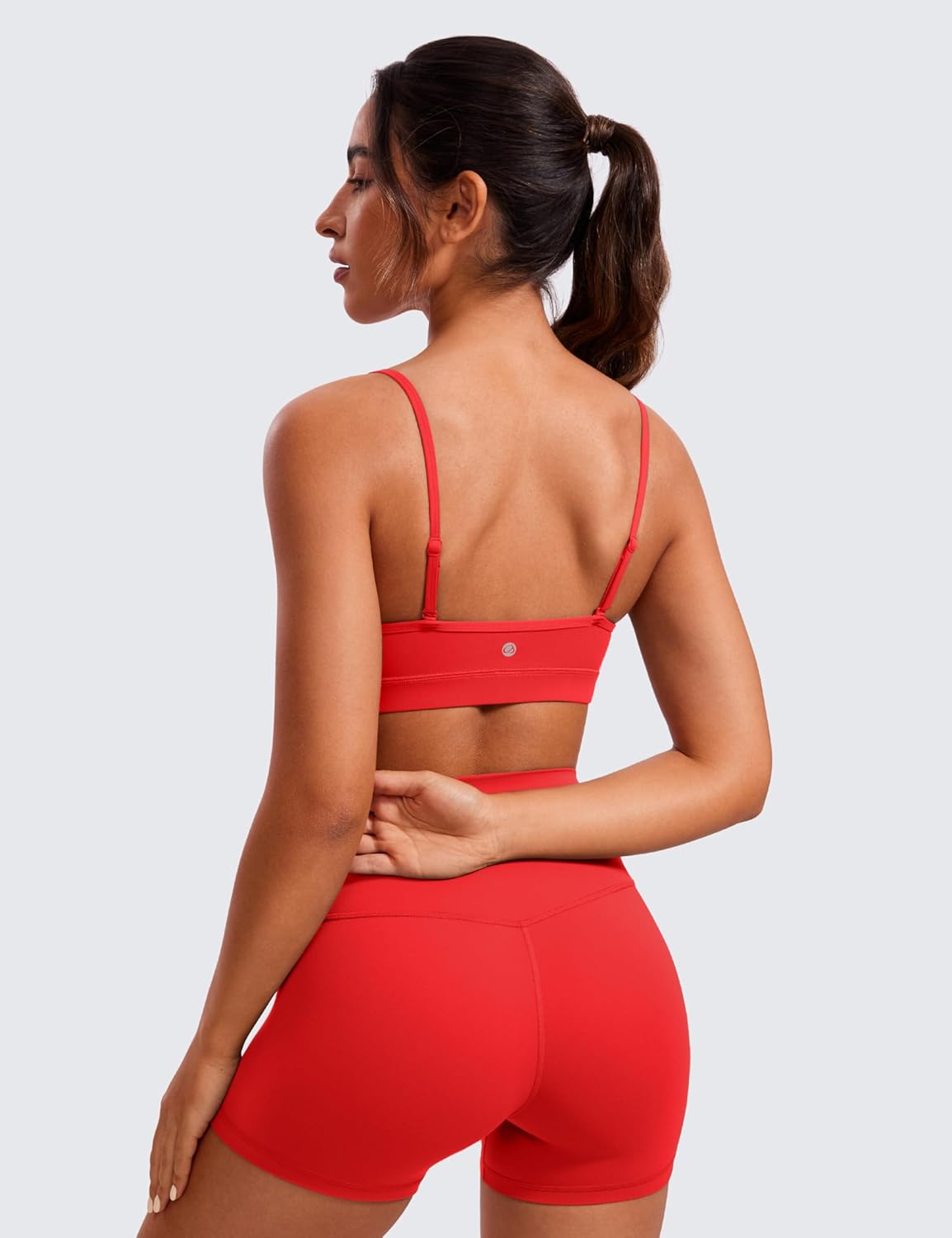 Butterluxe V Neck Sports Bras | Light Support, Removable Pads, Yoga, Extremely Soft, Square Back, Adjustable Spaghetti Straps, for Women