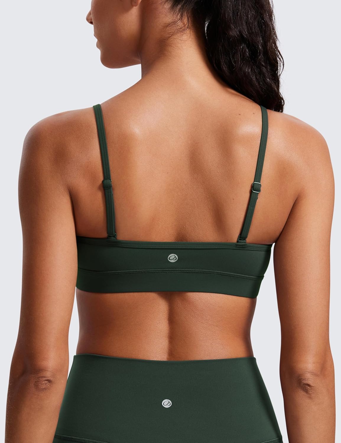 Butterluxe V Neck Sports Bras | Light Support, Removable Pads, Yoga, Extremely Soft, Square Back, Adjustable Spaghetti Straps, for Women