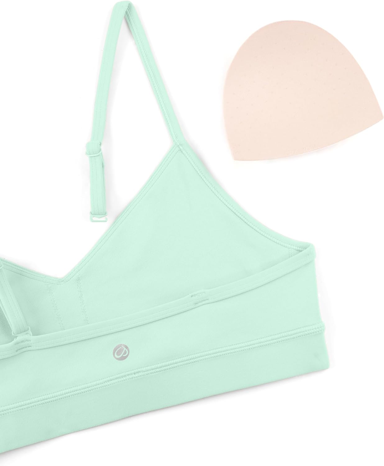 Butterluxe V Neck Sports Bras | Light Support, Removable Pads, Yoga, Extremely Soft, Square Back, Adjustable Spaghetti Straps, for Women