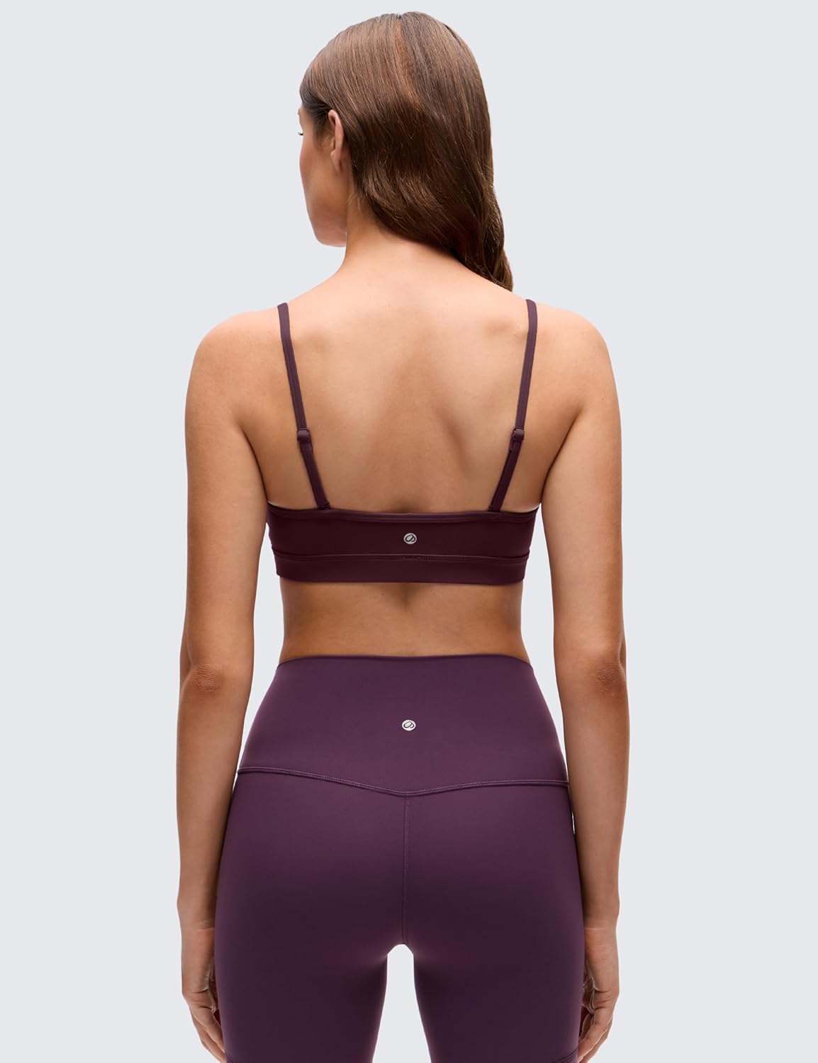 Butterluxe V Neck Sports Bras | Light Support, Removable Pads, Yoga, Extremely Soft, Square Back, Adjustable Spaghetti Straps, for Women