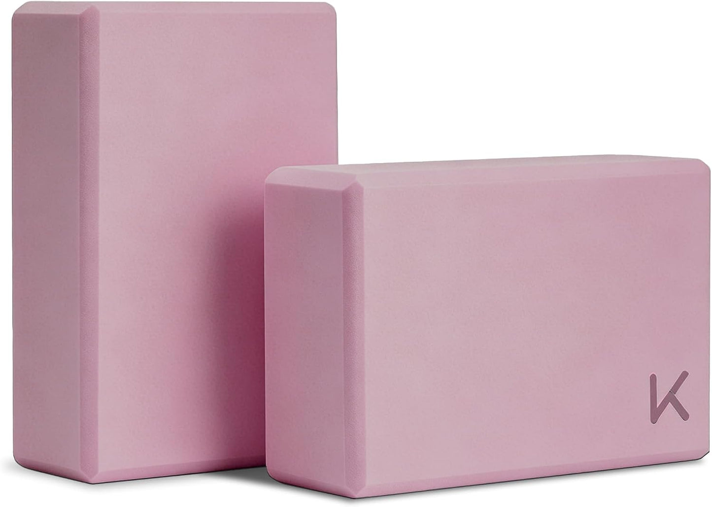 Yoga Block, High-Density EVA Foam 2 Pack Yoga Block with Non-Slip Textured Surface, Supportive, Lightweight - Ideal for Yoga