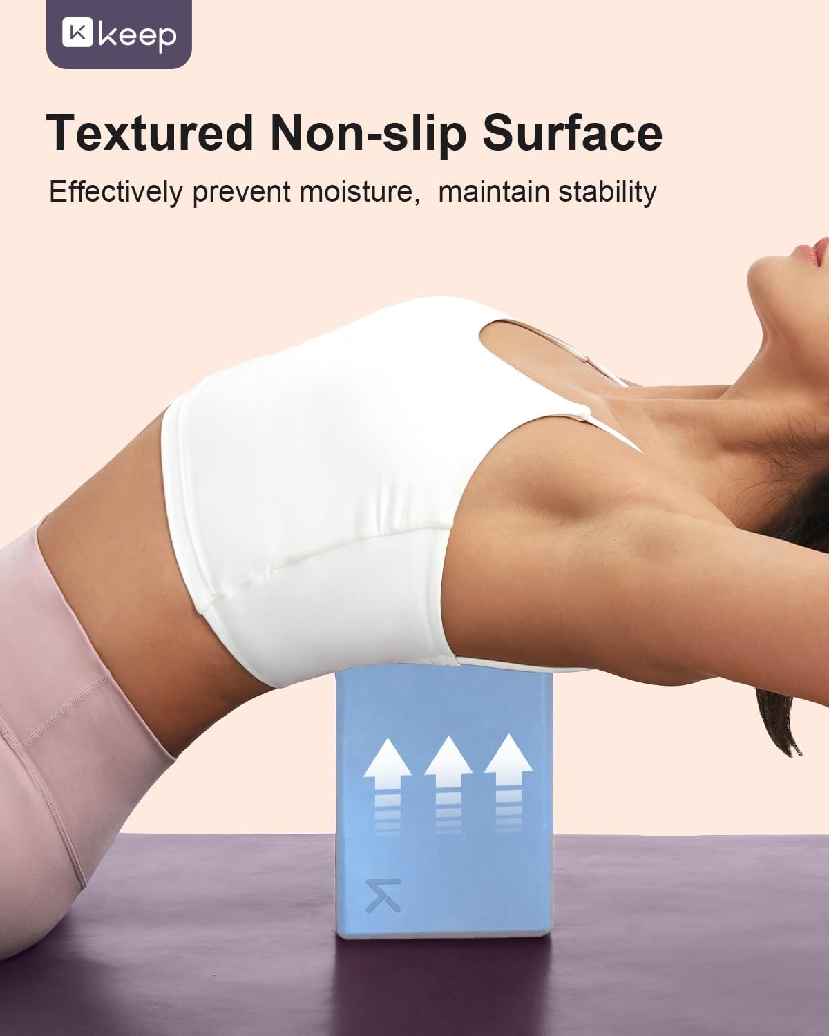 Yoga Block, High-Density EVA Foam 2 Pack Yoga Block with Non-Slip Textured Surface, Supportive, Lightweight - Ideal for Yoga