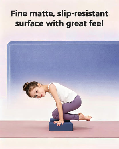 Yoga Block, High-Density EVA Foam 2 Pack Yoga Block with Non-Slip Textured Surface, Supportive, Lightweight - Ideal for Yoga